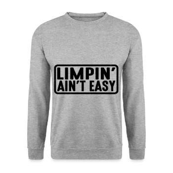 Limpin' Ain't Easy 23 - Unisex Sweatshirt - salt & pepper - Front - Alina (178cm) & Michal (187cm)