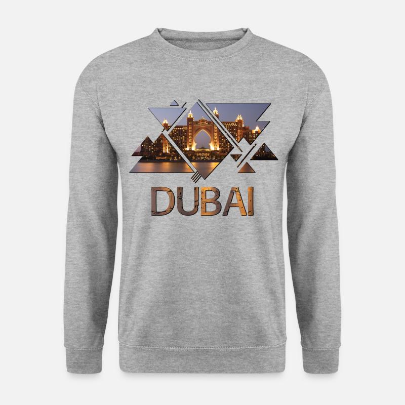 Dubai Émirats Arabes Unis The Palm - Sweat-shirt Unisexe - gris chiné