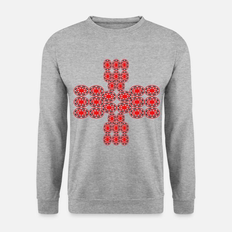 Glaube mir - Unisex Pullover - Weißgrau meliert