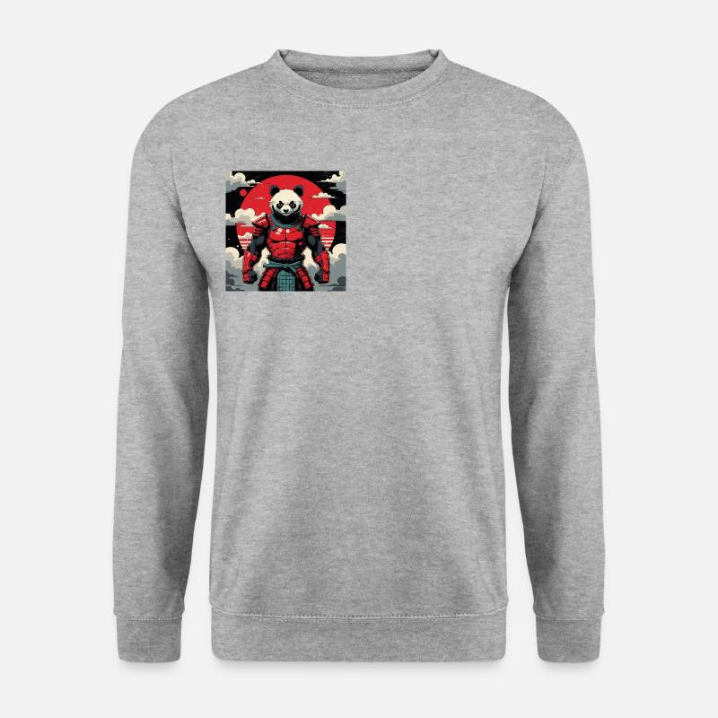 Samurai Panda Warrior - Unisex Sweatshirt - salt & pepper