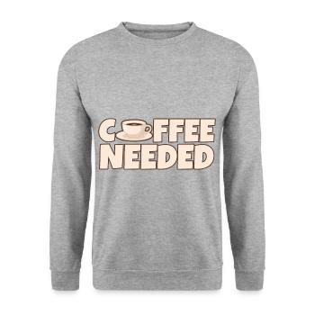 Café nécessaire 4 - Sweat-shirt Unisexe - gris chiné - Devant - Alina (178cm) & Michal (187cm)