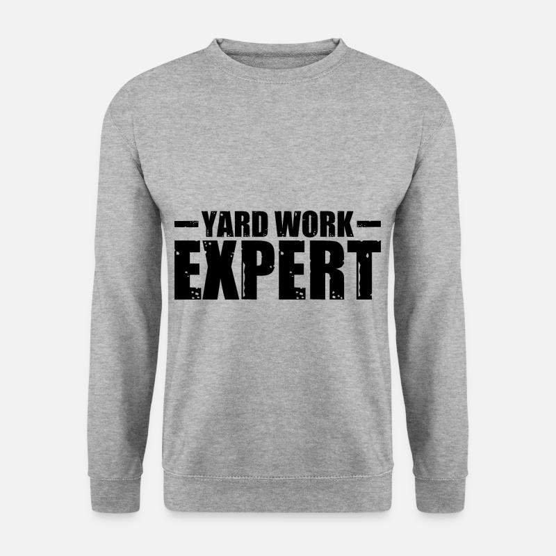 Yard Work Expert 24 - Unisex Pullover - Weißgrau meliert