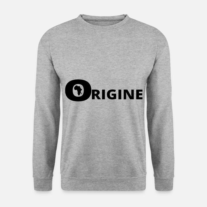 HERKUNFT AFRIKA - Unisex Pullover - Weißgrau meliert