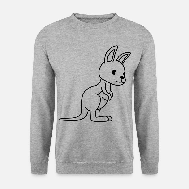 Kangaroo Comic - Unisex Sweatshirt - salt & pepper