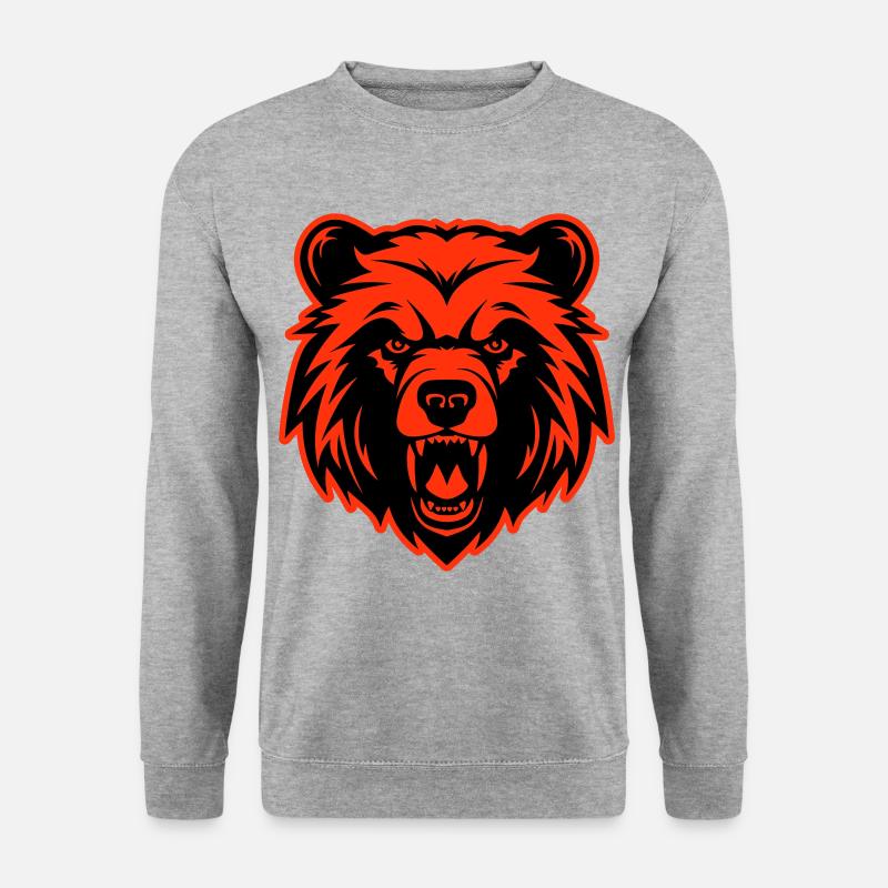 Bear Head - Unisex Sweatshirt - salt & pepper