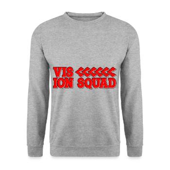 Vision Squad 5 - Unisex Sweatshirt - salt & pepper - Front - Alina (178cm) & Michal (187cm)