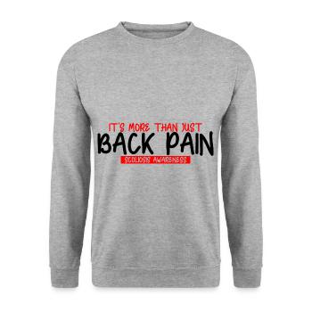 Its More Than Just Back Pain, Scoliosis Awareness3 - Unisex Sweatshirt - salt & pepper - Front - Alina (178cm) & Michal (187cm)