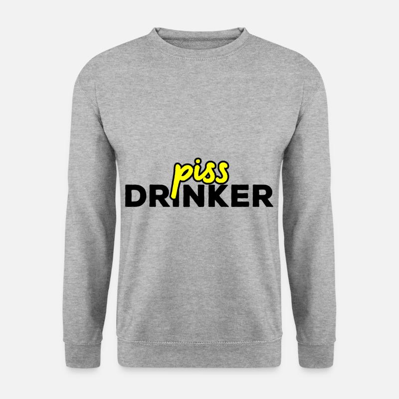 Piss Drinker 16 - Unisex Pullover - Weißgrau meliert