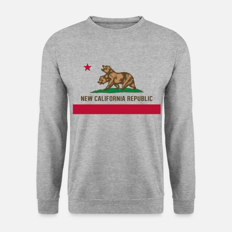 NCR FLAGGE - Unisex Pullover - Weißgrau meliert