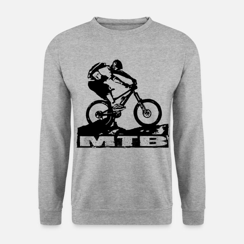 MTB - Unisex Pullover - Weißgrau meliert