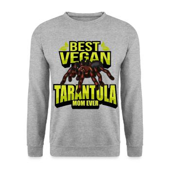 Tarantula Veganer - Unisex Pullover - Weißgrau meliert - Vorne - Alina (178cm) & Michal (187cm)