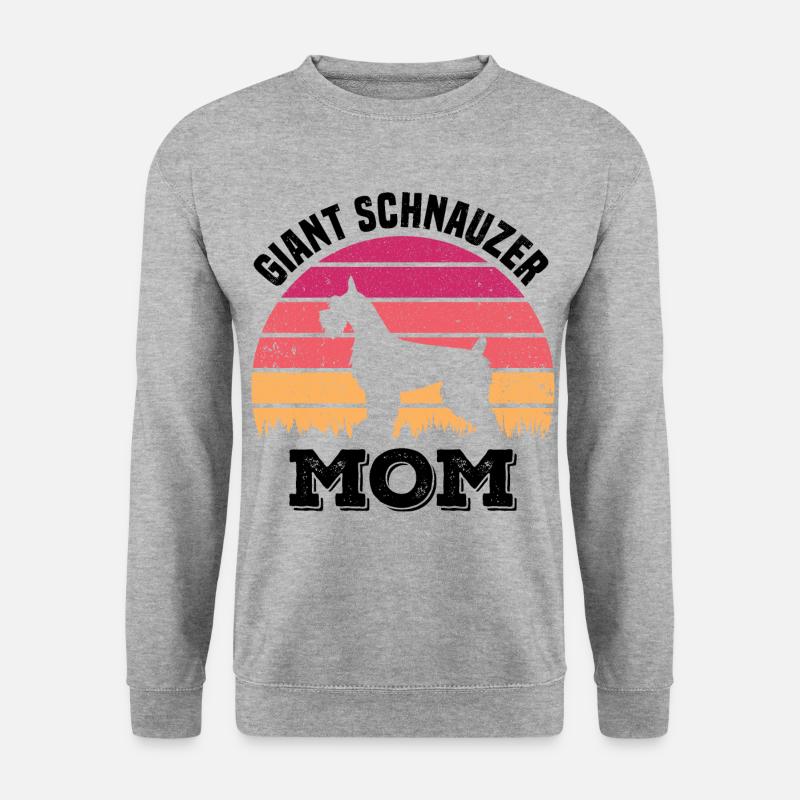 Schnauzer - Unisex Pullover - Weißgrau meliert