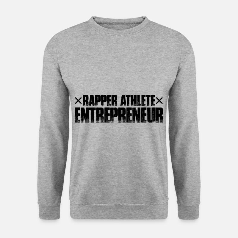 Rapper Athlete Entrepreneur 59 - Unisex Pullover - Weißgrau meliert