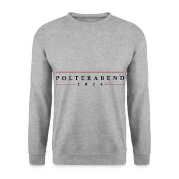 Polterabend 2024 - Unisex Pullover - Weißgrau meliert - Vorne - Alina (178cm) & Michal (187cm)