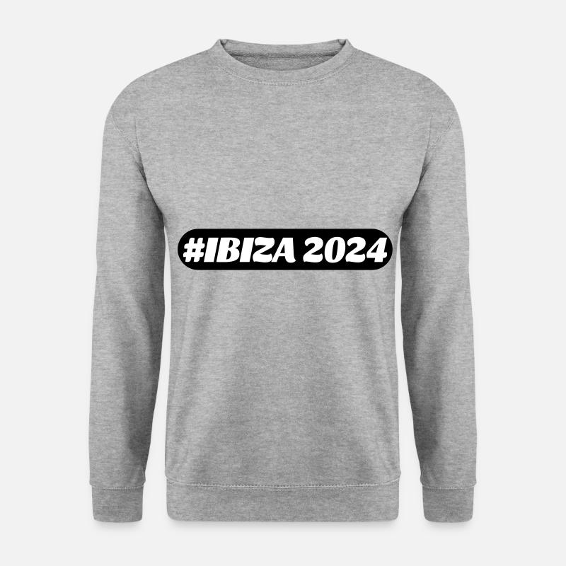 Ibiza 2024 - Unisex Pullover - Weißgrau meliert