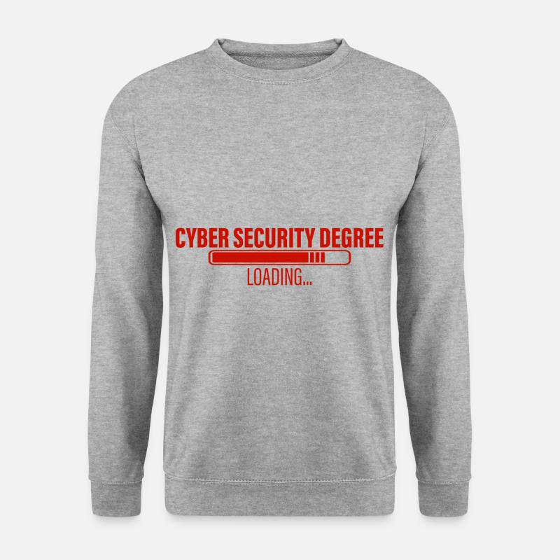 Cyber Security Degree Loading 3 - Unisex Pullover - Weißgrau meliert