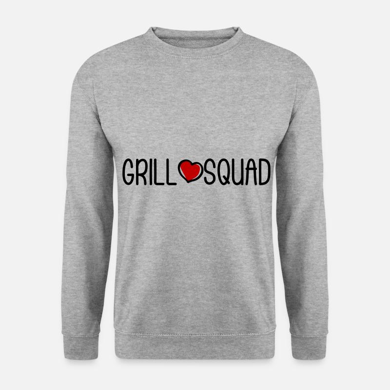 Grill Squad - Unisex Pullover - Weißgrau meliert