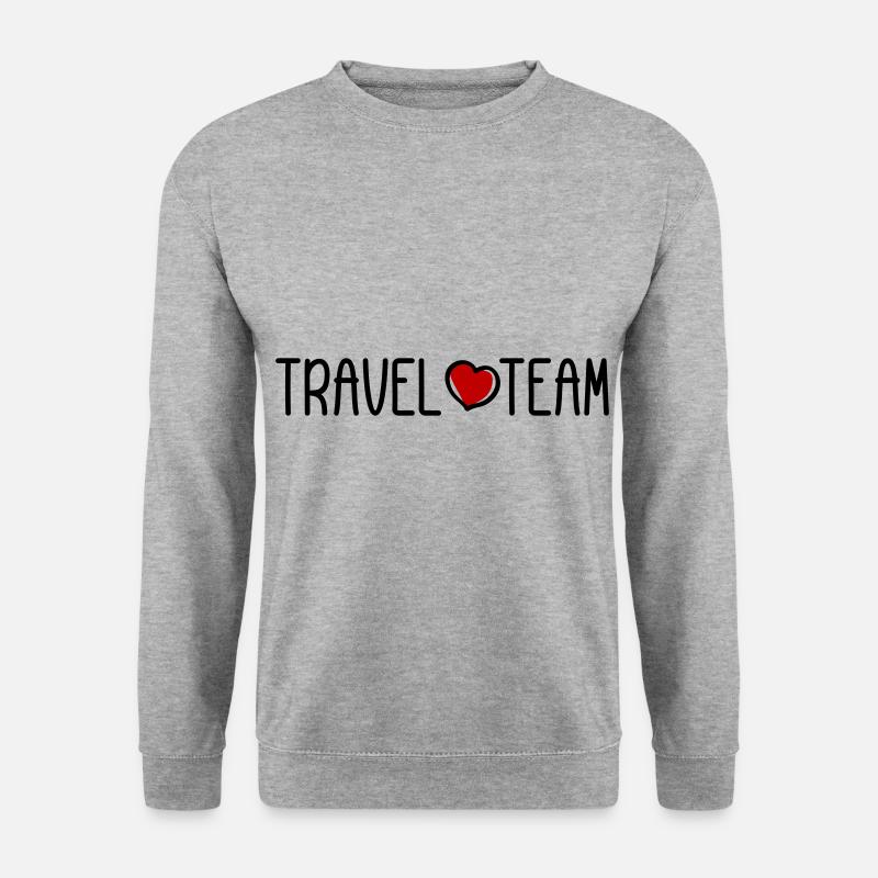 Travel Team - Unisex Pullover - Weißgrau meliert