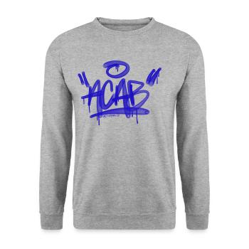 ACAB Graffiti Day - Unisex Sweatshirt - salt & pepper - Front - Alina (178cm) & Michal (187cm)