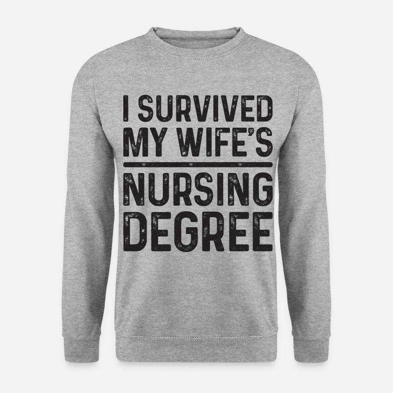 I graduated from nursing school - Unisex Sweatshirt - salt & pepper