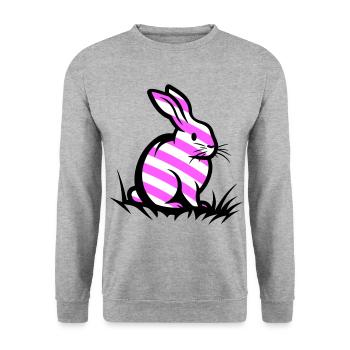 Easter Bunny Easter - Unisex Sweatshirt - salt & pepper - Front - Alina (178cm) & Michal (187cm)