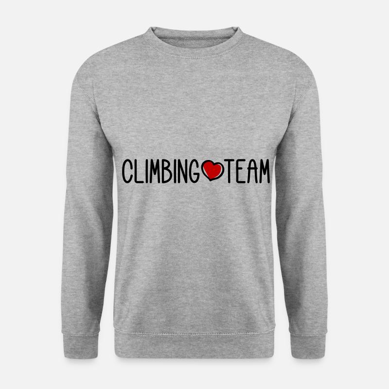 Climbing Team - Unisex Pullover - Weißgrau meliert