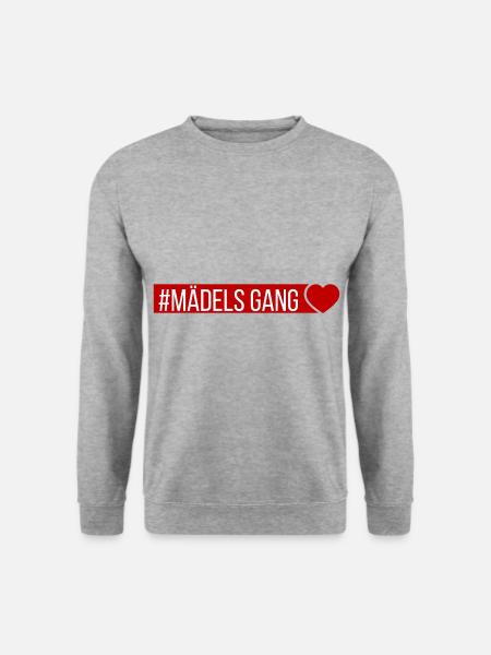 Mädels Gang Team Frauen Herz - Unisex Pullover - Weißgrau meliert