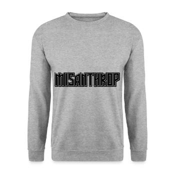 misanthrope - Unisex Sweatshirt - salt & pepper - Front - Alina (178cm) & Michal (187cm)