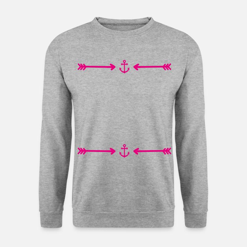 Anchor - Frame - Pattern - Unisex Sweatshirt - salt & pepper