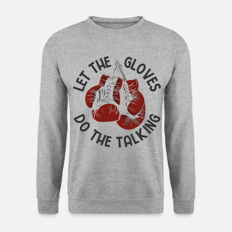 Boxsport Boxing - Unisex Pullover - Weißgrau meliert