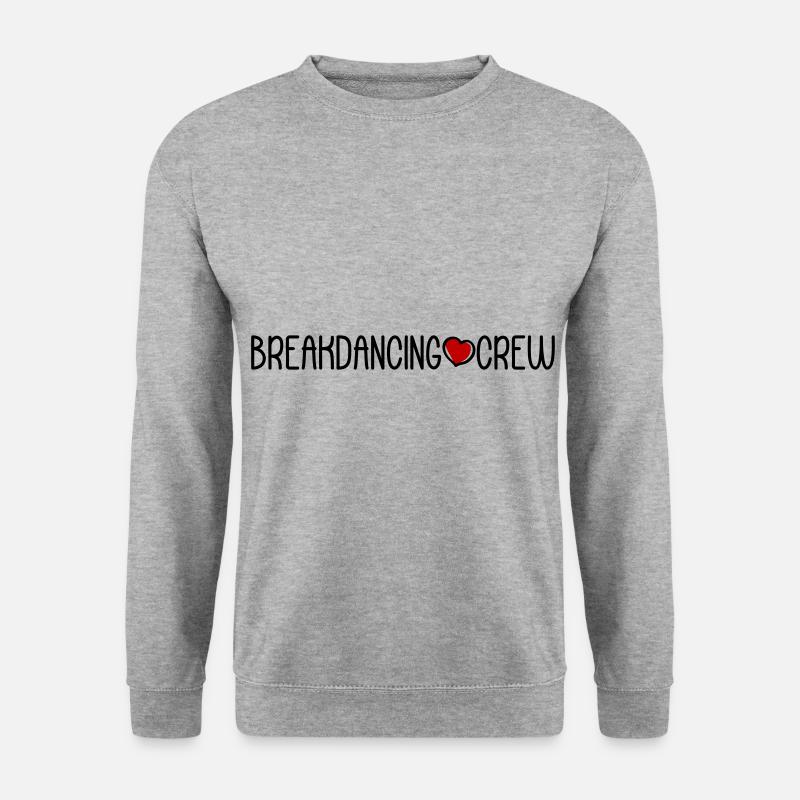Breakdancing Crew - Unisex Pullover - Weißgrau meliert