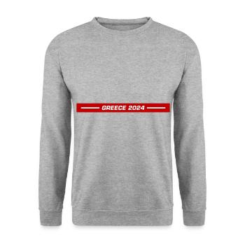 Greece 2024 - Unisex Sweatshirt - salt & pepper - Front - Alina (178cm) & Michal (187cm)