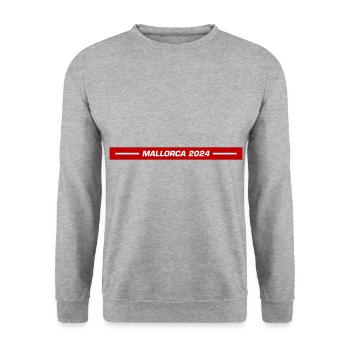 Mallorca 2024 - Unisex Pullover - Weißgrau meliert - Vorne - Alina (178cm) & Michal (187cm)