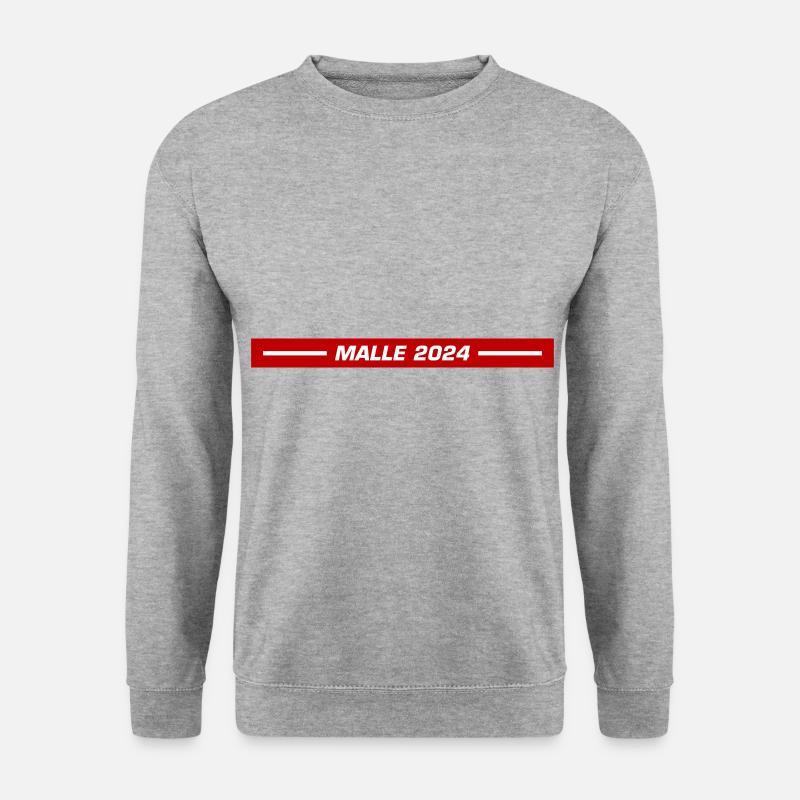 Malle 2024 - Unisex Pullover - Weißgrau meliert