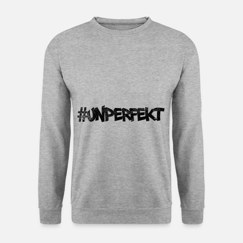 #unperfekt - Unisex Pullover - Weißgrau meliert