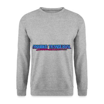 Anxious Transexual 4 - Unisex Sweatshirt - salt & pepper - Front - Alina (178cm) & Michal (187cm)