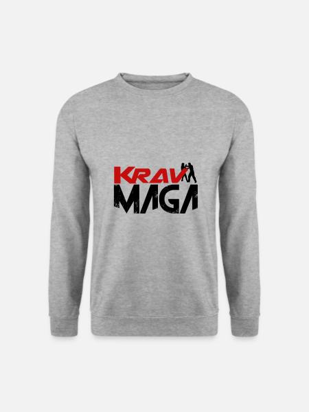 Krav Maga - Unisex Pullover - Weißgrau meliert
