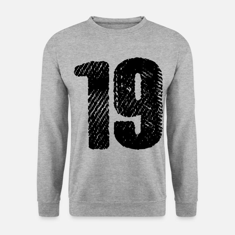 19 number jersey - Unisex Sweatshirt - salt & pepper