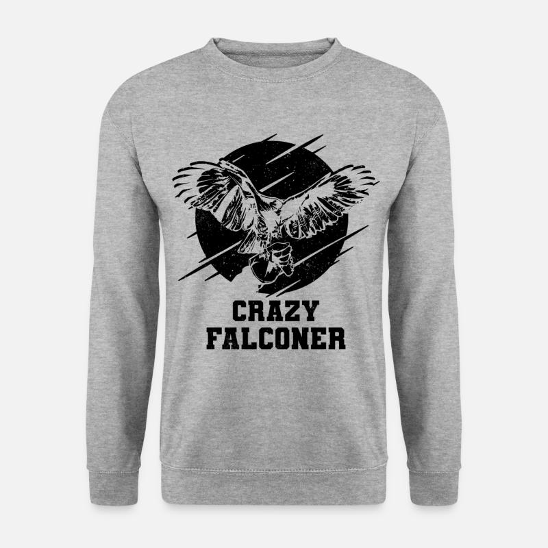 Falkenzucht - Unisex Pullover - Weißgrau meliert