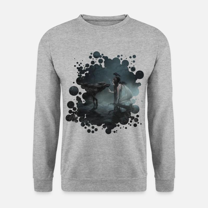 Stardust (A Dark Fairy Tale) - Unisex Pullover - Weißgrau meliert