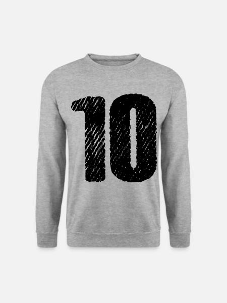 10 number jersey - Unisex Sweatshirt - salt & pepper