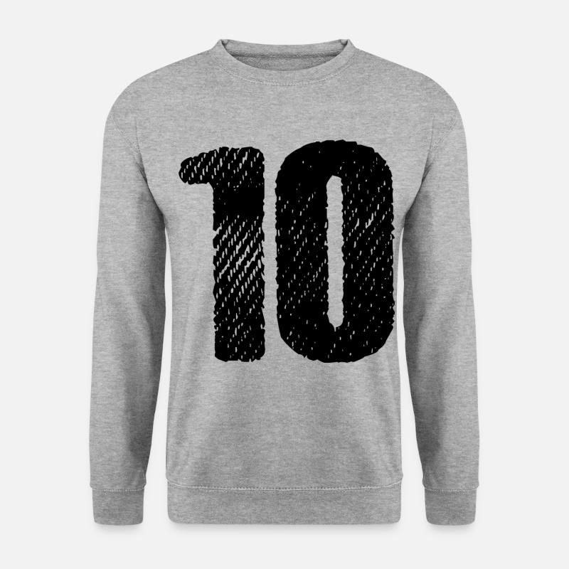 10 number jersey - Unisex Sweatshirt - salt & pepper