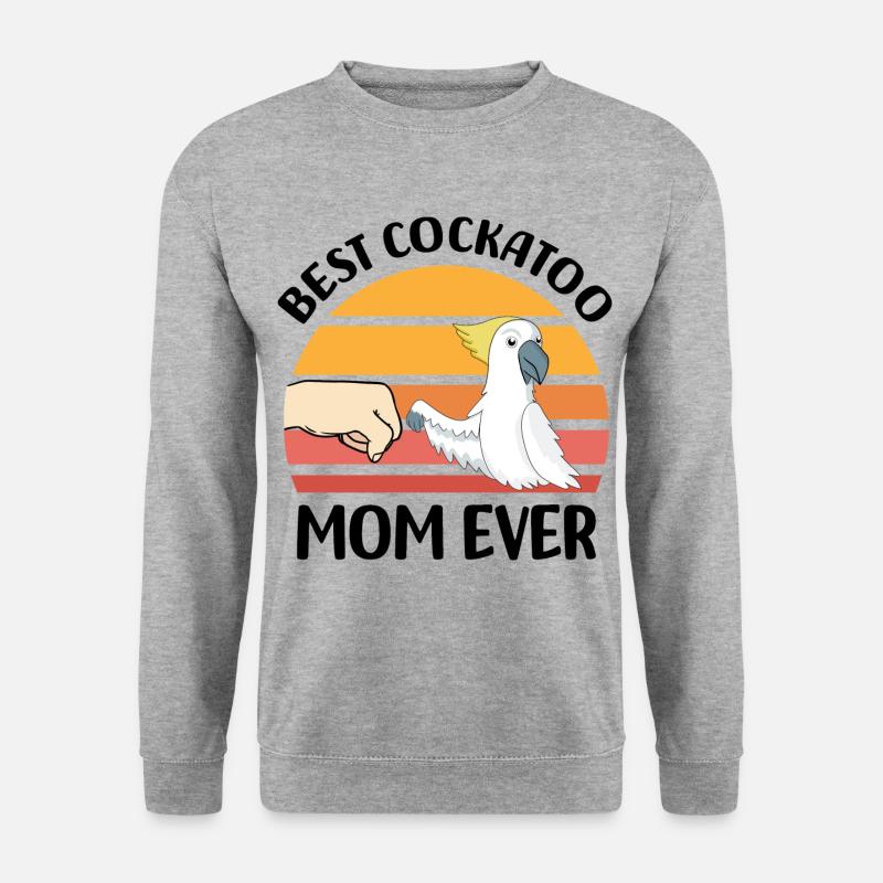 Kakadu - Unisex Pullover - Weißgrau meliert