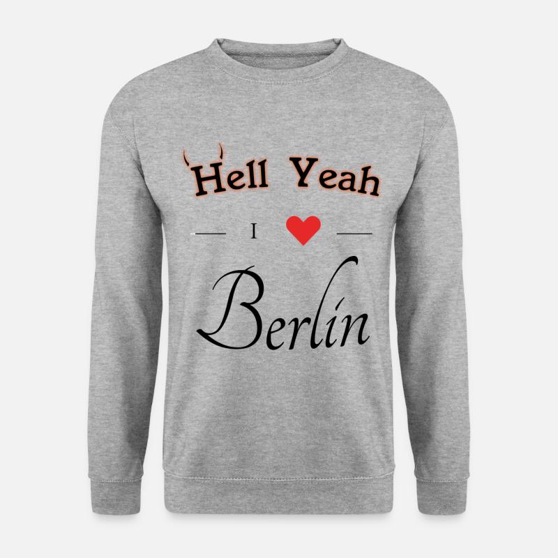 Berlin - Unisex Pullover - Weißgrau meliert