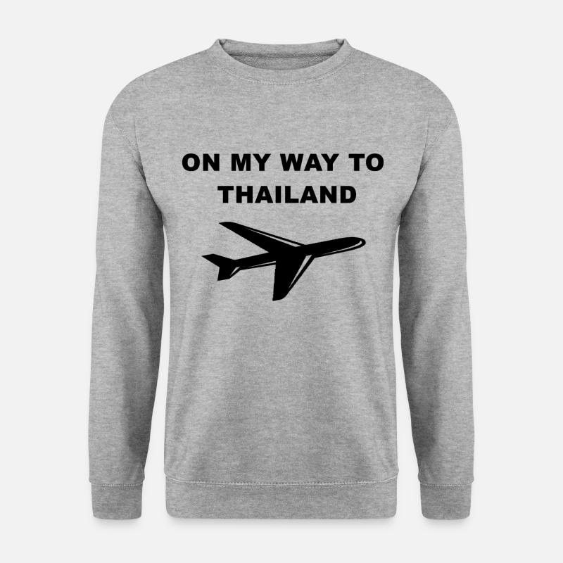 Thailand - Unisex Pullover - Weißgrau meliert