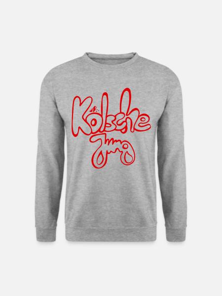 Kölner Kölsche Jung Mundart - Unisex Pullover - Weißgrau meliert