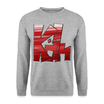 Köln Cologne Kölle Colonia - Unisex Pullover - Weißgrau meliert - Vorne - Alina (178cm) & Michal (187cm)