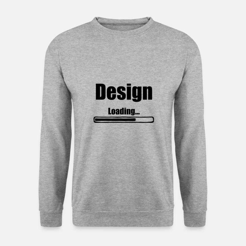 Design Loading - Unisex Pullover - Weißgrau meliert