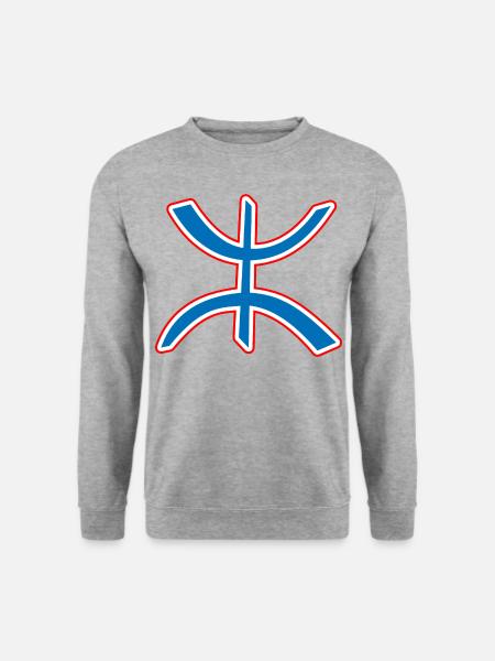 Berbère Amazigh - Unisex Pullover - Weißgrau meliert