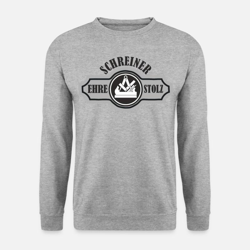 SCHREINER/Tischler - Unisex Pullover - Weißgrau meliert